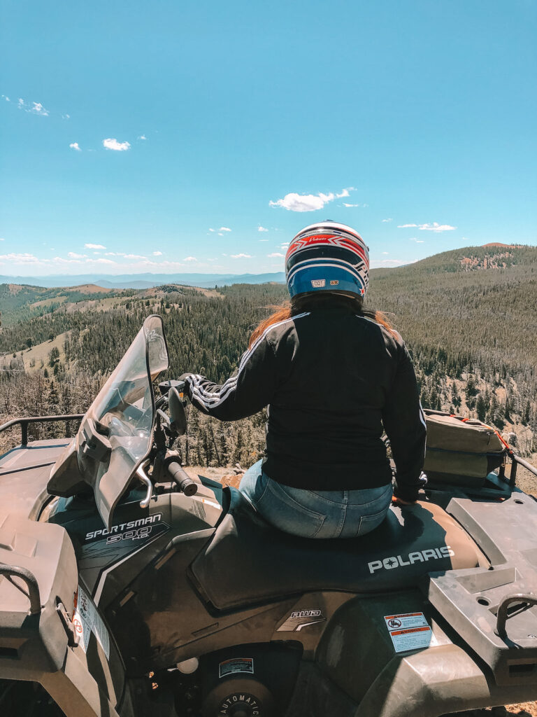 ATV riding in mountains in Butte, Montana