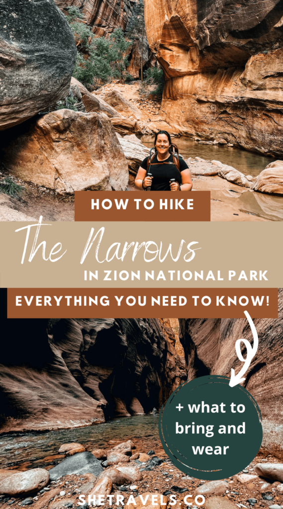Everything you need to know about hiking The Narrows in Zion National Park! | utah travel | what to do in zion national park | what to do in utah | hikes in zion national park | hikes in utah | zion tips | hiking for beginners | hiking tips